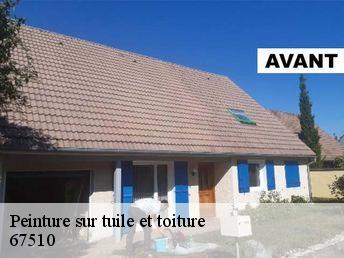 Peinture sur tuile et toiture 67510