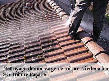 Nettoyage demoussage de toiture niederschaeffolsheim-67500 SG Toiture Façade
